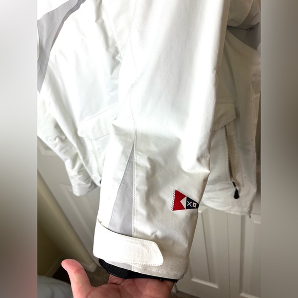 HENRI LLOYD For BMW YachtSport Ventura Tp2 Sailing Jacket Coat White Blue Hooded - Picture 11 of 16